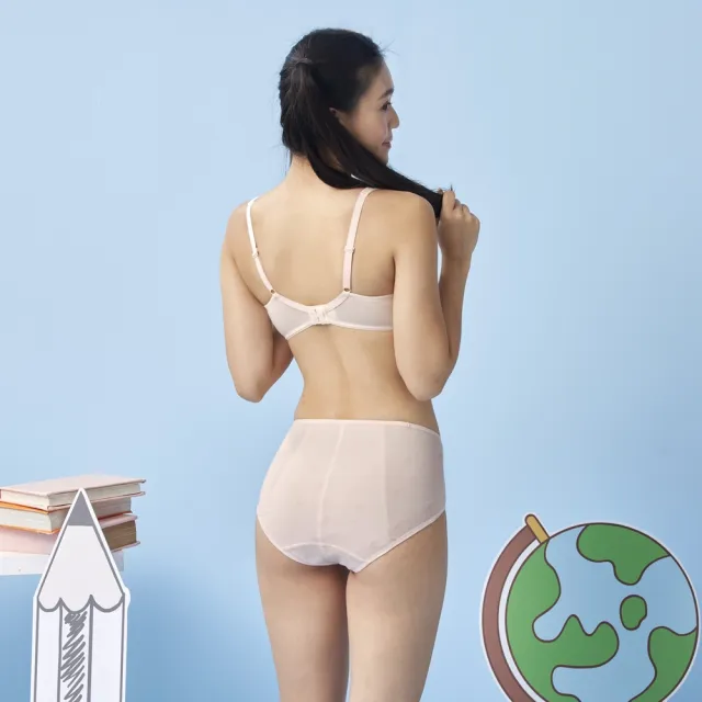 【BeenTeen 嬪婷】學生系列-Q萌牛奶 A-C罩杯第三階段適體內衣 BB1647P8(俏皮粉)