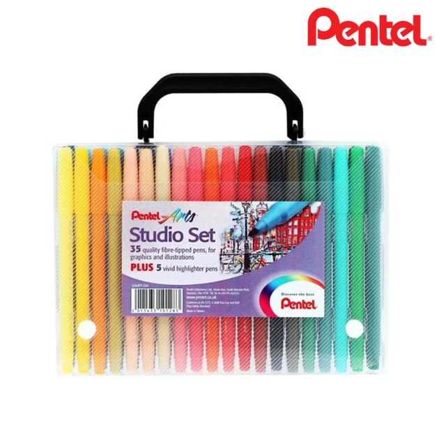 Pentel 飛龍 S360 彩色筆 35色 + 5色螢光筆