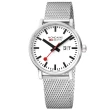 【MONDAINE 瑞士國鐵】evo2時光走廊腕錶 瑞士錶(40mm/米蘭鋼鏈)