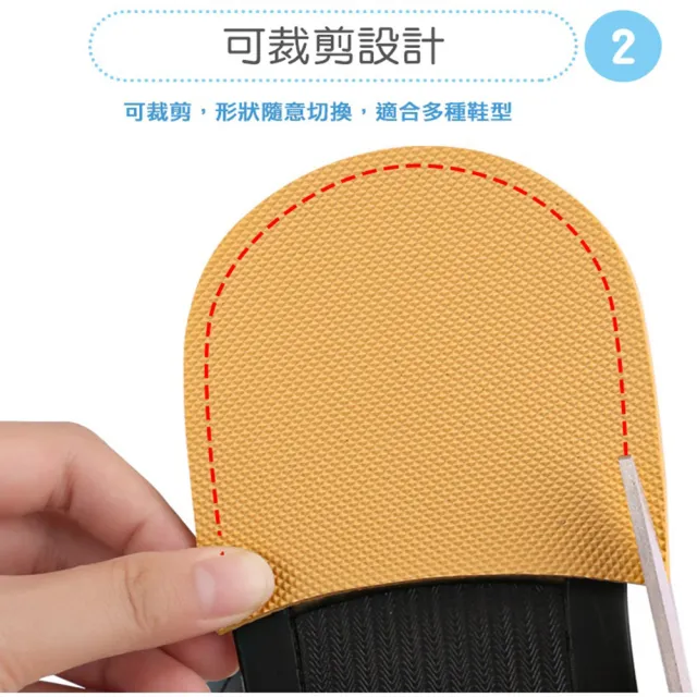 【鞋博士嚴選鞋材】消音後跟墊防滑墊1雙(天皮腳跟修鞋底橡膠鞋跟修補片)