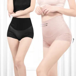 【GIAT】4件組-俏臀無痕輕塑褲(素面蕾絲款)
