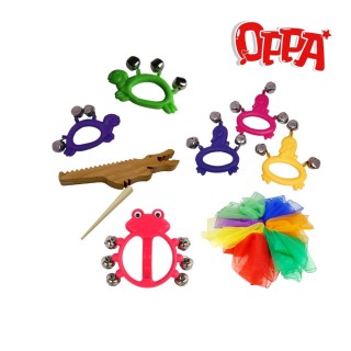 【OPPA】動物搖鈴組 兒童樂器／幼兒律動樂器／奧福樂器／(美國CPC、臺灣SGS 檢驗認證)