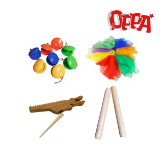 【OPPA】打擊樂器組 兒童樂器／幼兒律動樂器／奧福樂器(美國CPC、臺灣SGS 檢驗認證)