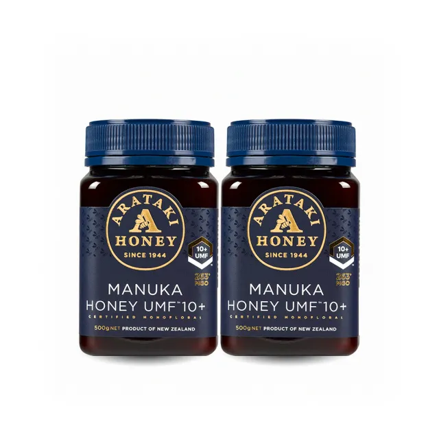 【紐西蘭 Arataki】紐西蘭麥蘆卡活性蜂蜜UMF10+/MGO263+ 500g 兩入組(紐西蘭80年最老牌)