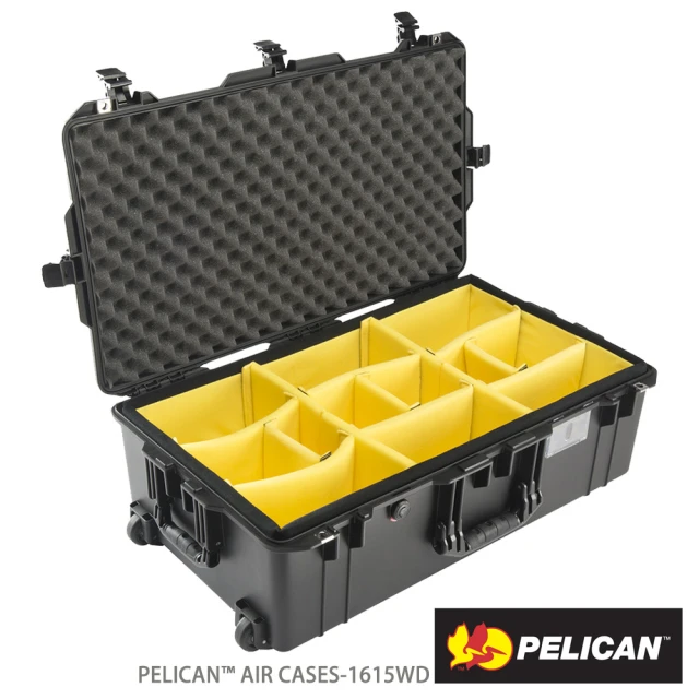 PELICAN 1615Air 輪座拉桿超輕氣密箱-含泡棉 