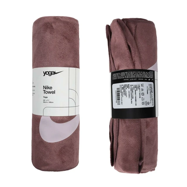NIKE 耐吉NIKE 耐吉 瑜珈毛巾-66×180CM-瑜珈 運動 有氧 藕紫粉(N1010546201OS)