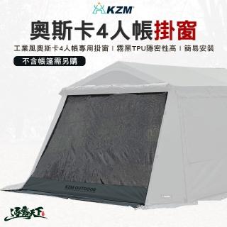 【KZM】OSCAR 工業風奧斯卡4人帳專用掛窗(專用配件 透明窗 掛窗 邊窗 露營 逐露天下)