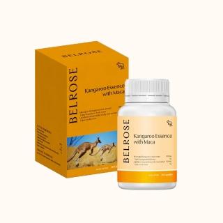 【澳洲澳倍美Belrose-即期品】頂級袋鼠精+ 馬卡膠囊-2026年5月31日到期(30顆/瓶)