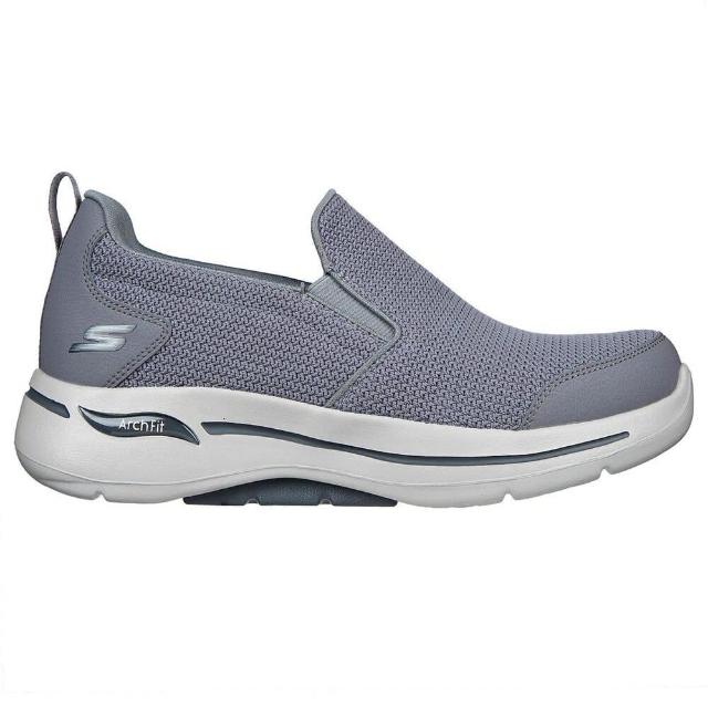 【SKECHERS】GoWalk Arch Fit 男 健走鞋 運動 休閒 支撐 穩定 緩震 灰(216260CHAR)