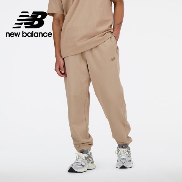 【NEW BALANCE】NB 兩側螺紋拼接棉質長褲_AMP41508SOT_男性_卡其色(亞版 版型正常)
