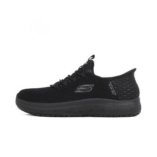 【SKECHERS】Summits SR 女 工作鞋 套穿式 抗濕滑 安全 耐磨 舒適 緩震 黑(108144WBBK)