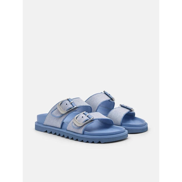 【PEDRO】Helix雙帶女休閒涼鞋-藍色(小CK高端品牌)