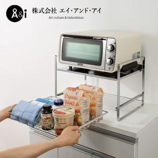 【A＆i】日本製不鏽鋼製耐重層板抽屜式置物架 30cm(耐重16kg)
