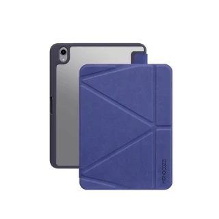 【MONOCOZZI】iPad 10.9（10th）透明背板皮革保護套-海軍藍(MONOCOZZI)