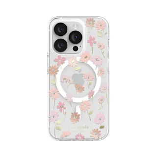 【KATE SPADE】iPhone 15 Pro MagSafe 精品手機殼 初春花語(磁吸)
