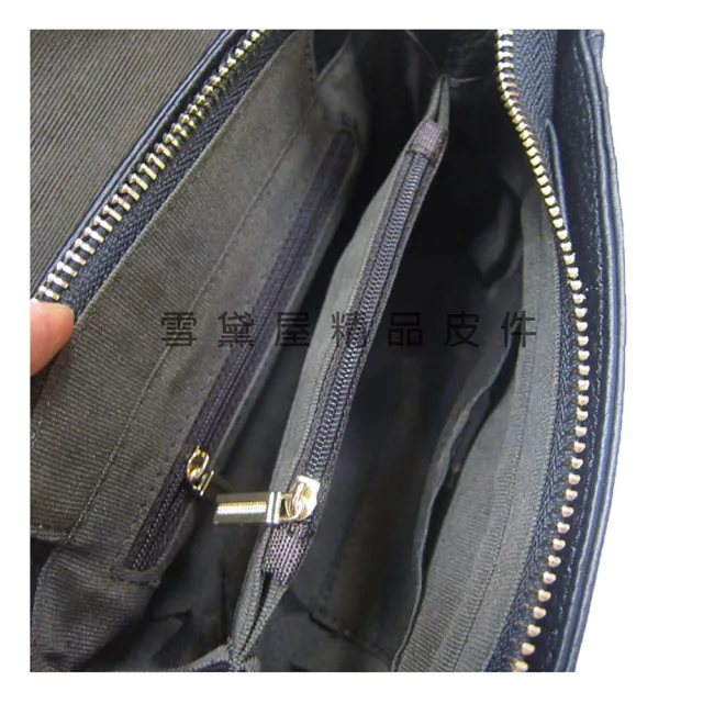 【SNOW.bagshop】雙11 真皮 斜側包超小容量主袋+外袋共五層(真皮包包 可6吋手機100%牛皮革肩斜 
