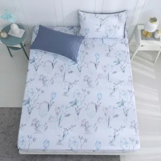 【HongYew 鴻宇】300織美國棉 床包枕套組-卡德爾(雙人加大)