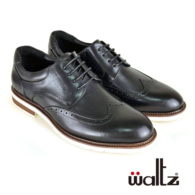 Waltz 經典雕花 牛皮綁帶紳士鞋 真皮皮鞋(3W2126
