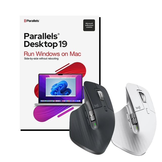 Logitech 羅技Logitech 羅技 MX Master 3S 無線智能滑鼠+【Parallels】Desktop 19 for Mac