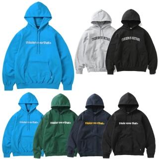 【THISISNEVERTHAT】THISISNEVERTHAT 長袖 帽T 連毛長袖(刺繡 LOGO 深藍 黑 寶藍 綠 灰)