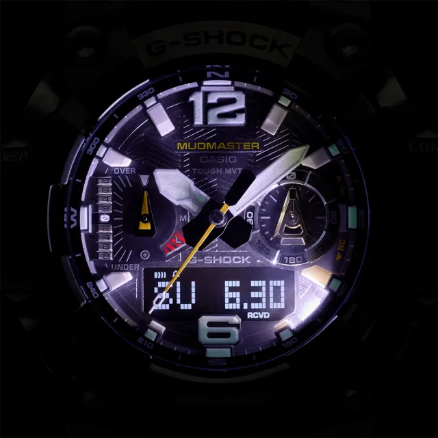 【CASIO 卡西歐】G-SHOCK MUDMASTER太陽能藍牙連線泥人錶 禮物 開學(GWG-B1000-3A/速)