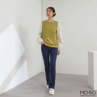 【MO-BO】MIT抗菌拼接仿兩件式上衣