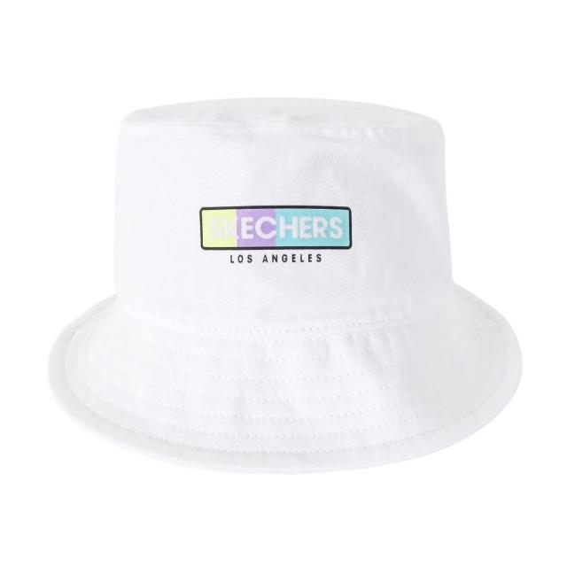 【SKECHERS】Hat 女 漁夫帽 運動 休閒 遮陽 純棉 經典 百搭 亮白(L121U054-0019)