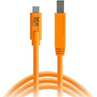 【TETHER TOOLS】CUC3415-ORG TetherPro USB C 轉 USB 3.0 Type B 傳輸線 4.6M(正成公司貨)