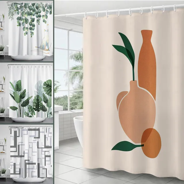 【半島良品】不透光防霉防水浴簾掛簾(贈掛勾 乾濕分離 裝飾 窗簾)