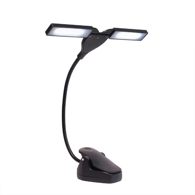 【iLearnmusic】各式譜架適用 LED琴譜燈 夾式桌燈 USB充電型(閱讀燈 電腦燈 譜架燈 照明燈 LED燈)