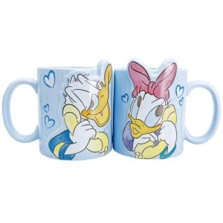 【小禮堂】Disney 迪士尼 唐老鴨陶瓷馬克對杯 唐老鴨&黛西(平輸品)