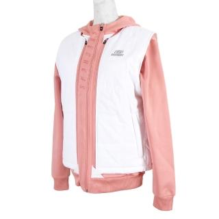 【SKECHERS】Outerwear 女 外套 背心 鋪棉 連帽 保暖 多功能 粉(SMAWW18E524-W)