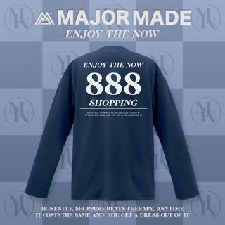 【MAJOR MADE】N度8口袋長TEE(#長袖上衣#T-shirt#文字數字)