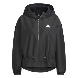 【adidas 愛迪達】Tech WV JKT 女 連帽 外套 風衣 亞洲版 運動 訓練 休閒 舒適 黑(IM8813)