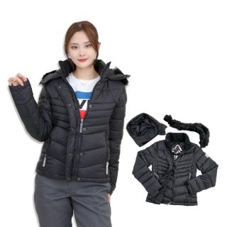 【Superdry】女款 極度乾燥 舖棉外套 科技棉 防風 外套 帽與帽毛皆可拆 連帽 平輸品(舖棉外套)