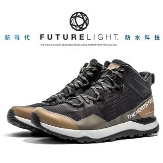 【The North Face】男 FUTURELIGHT 防水透氣健行鞋.抓地耐磨外底/健走旅遊(47AY-V4M 卡其/灰 V)