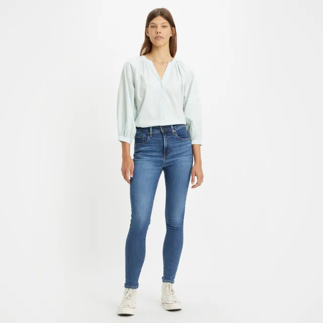 【LEVIS 官方旗艦】女款 721高腰緊身窄管牛仔長褲 Performance Cool 人氣新品 18882-0595