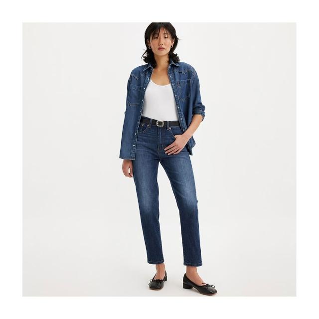 【LEVIS】女款 高腰修身窄管牛仔長褲 Performance Cool 熱賣單品 85873-0130