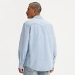 【LEVIS 官方旗艦】男款  BARSTOW WESTERN 50”s 短牛角復古牛仔襯衫 / 淺藍 上衣 熱賣單品 85744-0065