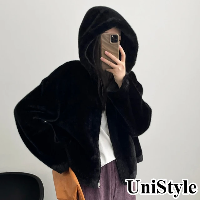 UniStyle 立領長袖外套 韓版短版麵包服夾克 女 ZM