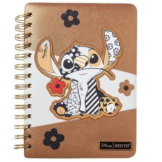 【Enesco】Disney 迪士尼 Romero Britto系列 線圈筆記本 史迪奇 花花