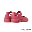 【TINO BELLINI 貝里尼】巴西進口圓頭瑪莉珍鞋FWBT035-7(玫瑰粉)