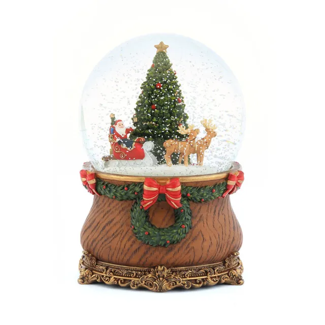 【JARLL讚爾藝術】聖誕雪中奇緣 聖誕水晶球音樂盒(生日情人告白 結婚 聖誕禮物 交換禮物 聖誕裝飾)
