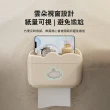 【Kyhome】浴室壁掛面紙盒 免打孔紙巾/捲紙架 衛生間置物架