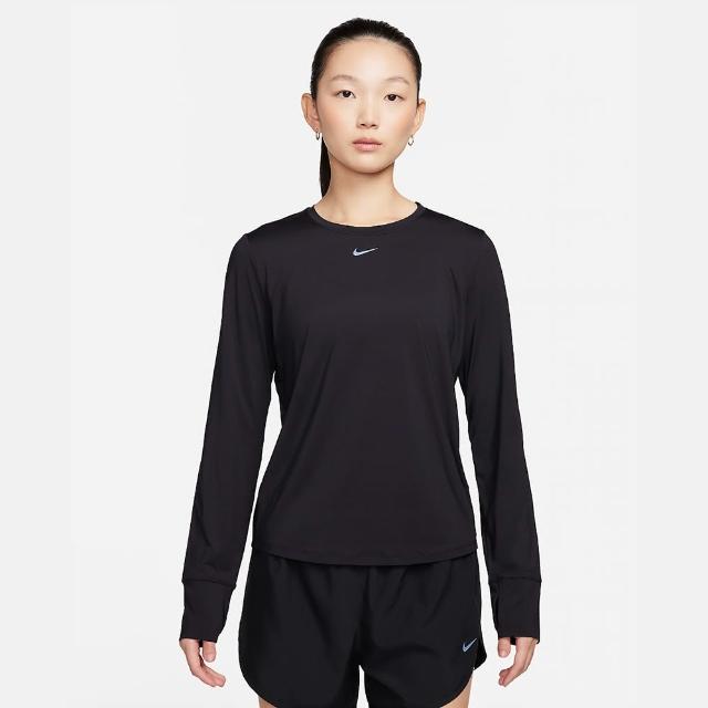 【NIKE 耐吉】上衣 女款 長袖上衣 運動 AS W NK ONE CLASSIC DF LS TOP 黑 FN2802-010