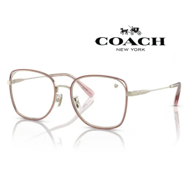 【COACH】吳謹言廣告款 濾藍光膜層光學眼鏡 全日配戴抗UV濾藍光 HC5160D 9429 乾燥玫瑰金 公司貨