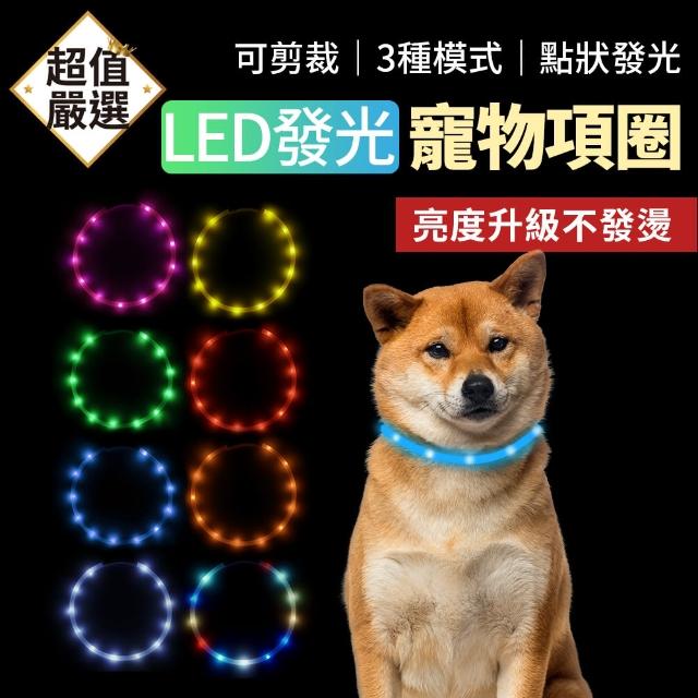 【DREAMCATCHER】Type-C寵物發光項圈(寵物項圈 發光項圈 狗狗項圈 LED項圈 夜光項圈)