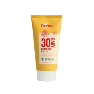 【Derma 丹麥德瑪】寶寶有機防水物理防曬霜旅行號 150ml(嬰幼童防曬)