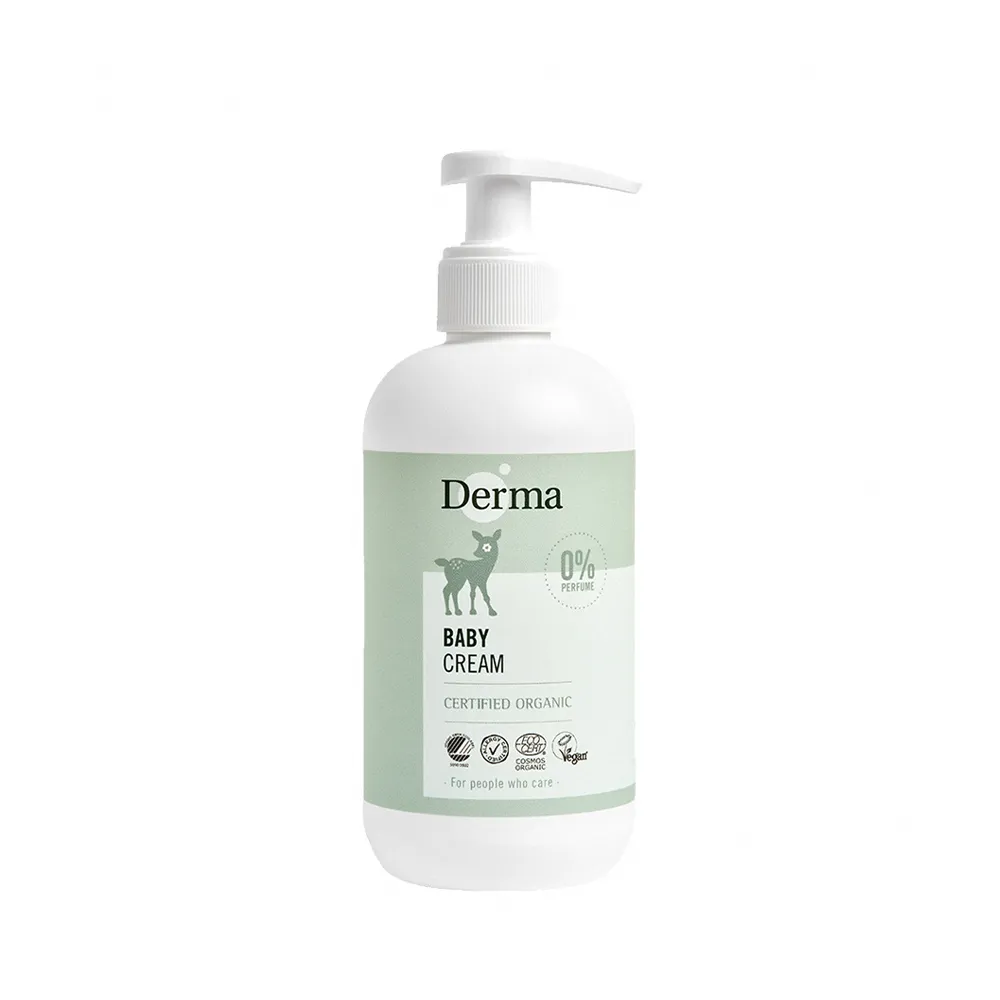 【Derma】寶寶有機滋潤護膚霜家庭號250ml(北歐白天鵝 歐盟有機認證 不做動物實驗)