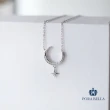 【Porabella】925純銀星星月亮設計項鍊 簡約小眾設計 星星鋯石鎖骨鏈 生日禮物 Necklace